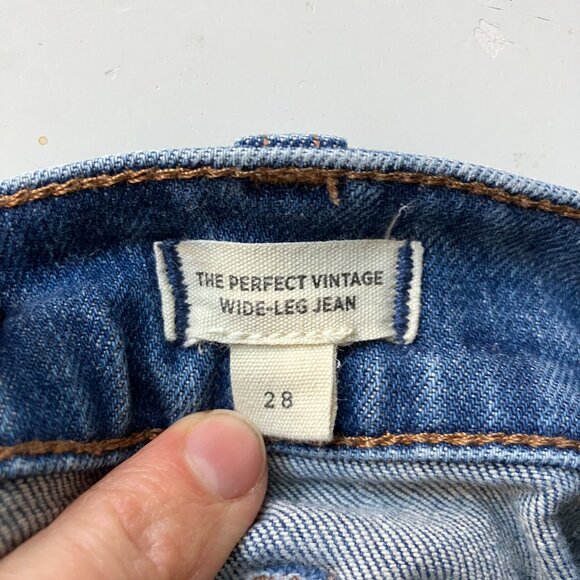 Madewell The Perfect Vintage Wide Leg Jean in Caronia Wash, size: 28 - Picture 4 of 6